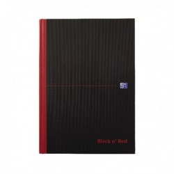 Black n Red A4 Sgl Cash Manuscript Book