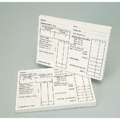 Guildhall Pay Slip Pad 100 Leaves Pk5