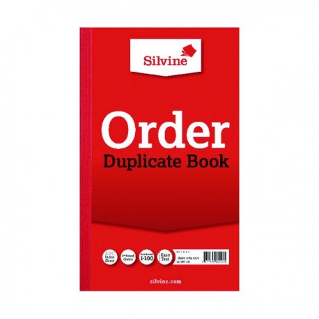 Silvine Duplicate Order Book 610 Pk6