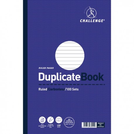 Challenge Duplicate Book 297x195mm Pk3