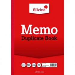 Silvine Duplicate Memo Book A4 Pk6