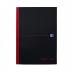 Black n Red A4 Cbound Hardback Notebook