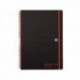 Black n Red Wiro Notebook A4 Feint Rcycd