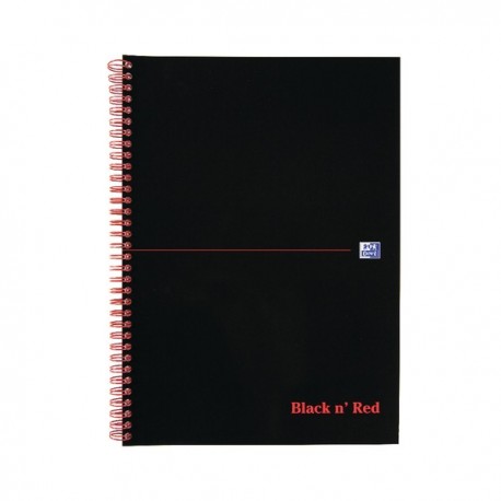 Black n Red Wiro A4 Notebook Pk10