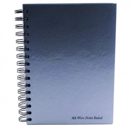 Pukka Silver Wirebound Notebook A5 Pk5