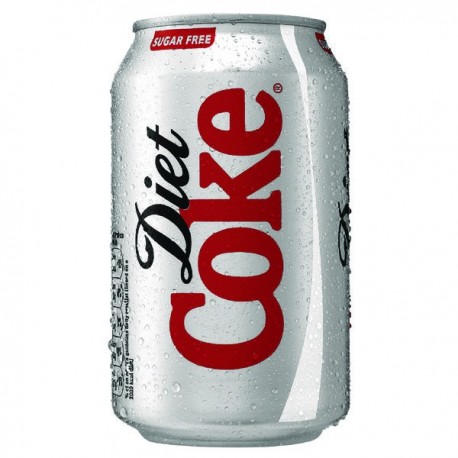 Diet Coca-Cola Soft Drink 330ml Can Pk24