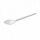 White Plastic Dessert Spoon Pk100