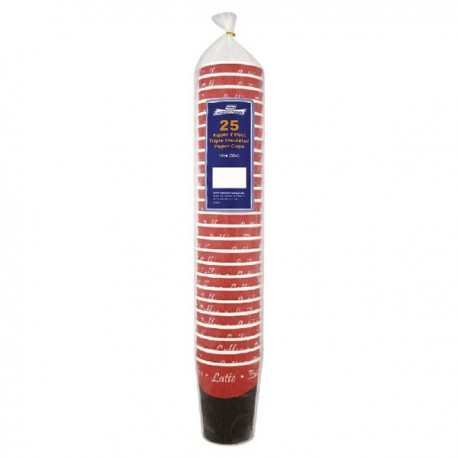 Caterpack 35cl Ripple Wall Hot Cup Pk25