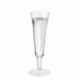 Plastic Champagne Glass Clr Pk10