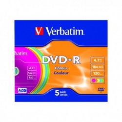 Verbatim DVD-R 16X Non-Print Case 43557
