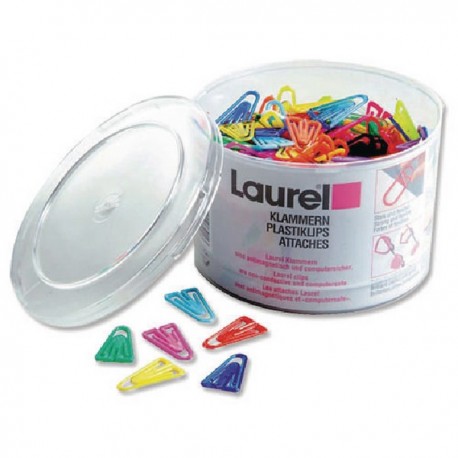 Plastic Paperclip 60mm Assorted Pk75