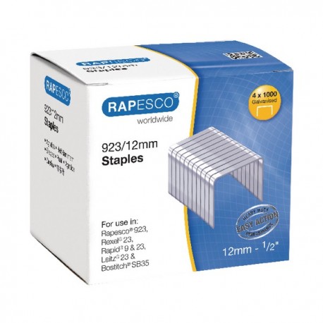 Rapesco Staples 923 Series 12mm Pk4000