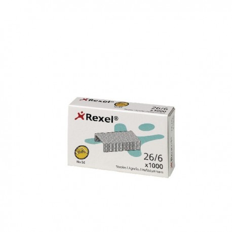 Rexel No.56 / 6mm Metal Staples Pk1000