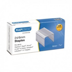 Rapesco Staples 6mm 24/6 Pk5000