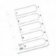 Concord A5 Index 1-5 Board Clear Tabs