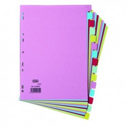 Elba 15-Part Card Divider A4 Assorted