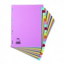 Elba 20-Part Card Divider A4 Assorted