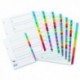 Concord Index 1-50 A4 White/Multi Tab