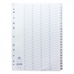 Concord Index 1-200 Board Clear Tabs A4