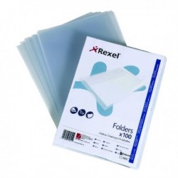 Rexel Superfine Folder A4 Clear Pk100