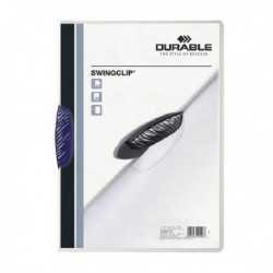 Durable Swingclip Folder A4 Dk Blu Pk25