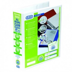 Elba Panorama 4D Ring Binder A4 Wht