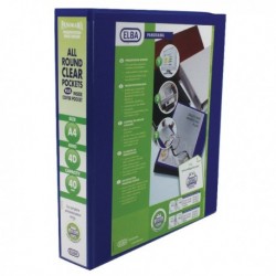Elba Panorama 4D Ring Binder A4 Blu P6