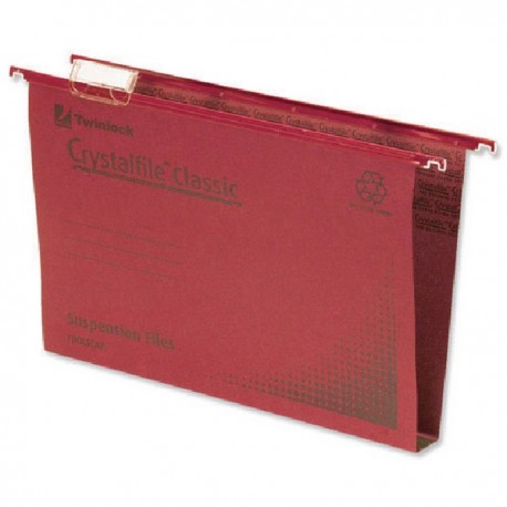 Rexel Crystalfile Susp Files FS Red P50