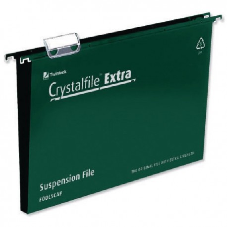 Rexel Crystalfile Ex Suspsn File Grn P25