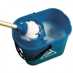 2Work Blue Mop Bucket Wringer 15L