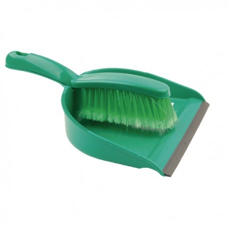 Green Dustpan and Brush Set 102940GN