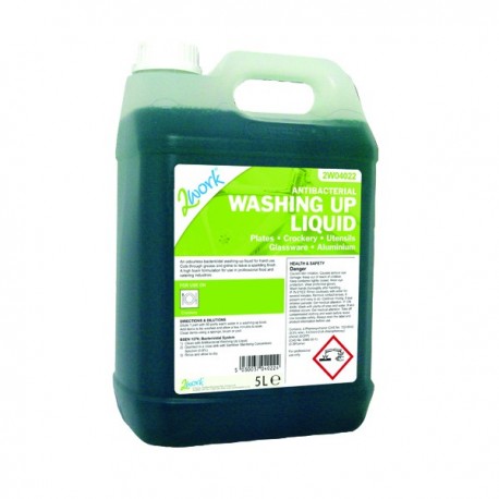 2Work Antibact Washing Up Liquid 5Ltr