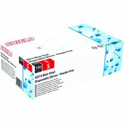 Shield Powder-Free Vinyl Gloves Sm Pk100