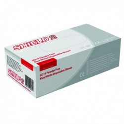 Shield PF Large Blue Nitrile Glove Pk100