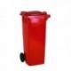 Red 2 Wheel Refuse Container 140Ltr