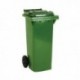 Green 2 Wheel Refuse Container 240 Ltr