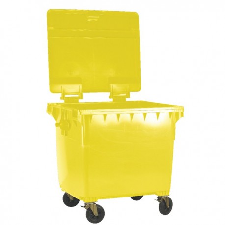 Yellow Wheeled Bin 770 Litre 377389