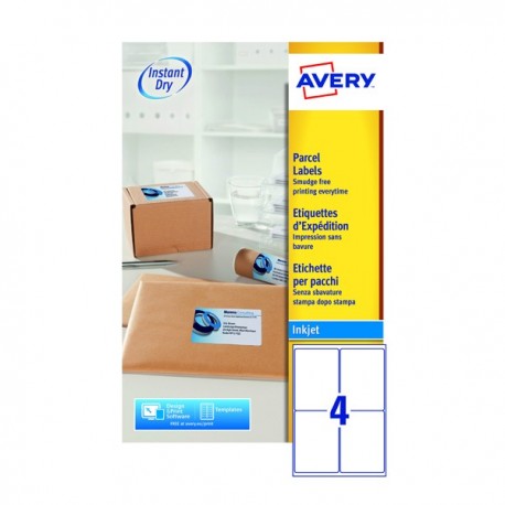 Avery J8169-25 QuickDRY Inkj Label P100