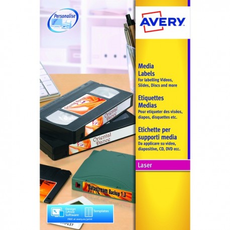 Avery Mini Data Cart Labels White Pk600