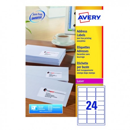 Avery L7159-100 Addr Labels Wht Pk240