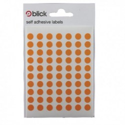 Blick Coloured Labels 8mm Orange Pk9800