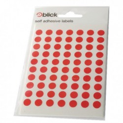 Blick Coloured Labels 8mm Red Pk9800
