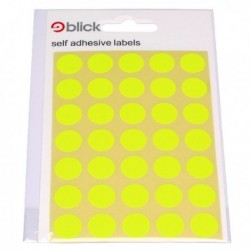 Blick Flourescent Labels 13mm Yllw P2800