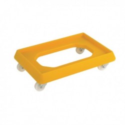 Yellow Plstc Dolly For 600X400 Container