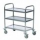 Trolley Stainless Silver 3-Tier