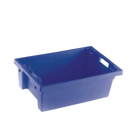 Blue Solid 600X400X200 Nesting Container
