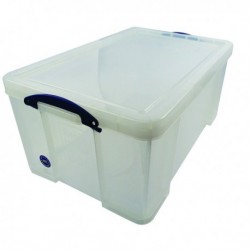 Really Useful Clear 64L Storage Box 64C