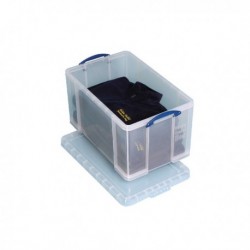 Really Useful 84L Box With Lid Clear