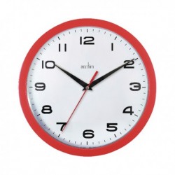 Acctim Red Aylesbury Plastic Wall Clock