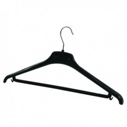 FF Alba Plastic Coat Hanger Black Pk20